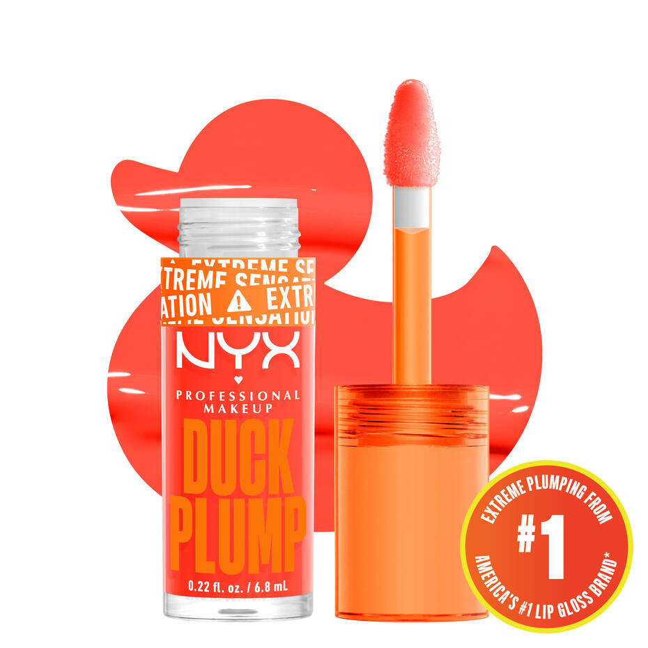 NYX-DUCK PLUMP HIGH PIGMENT PLUMPING LIP GLOSS- Peach Out