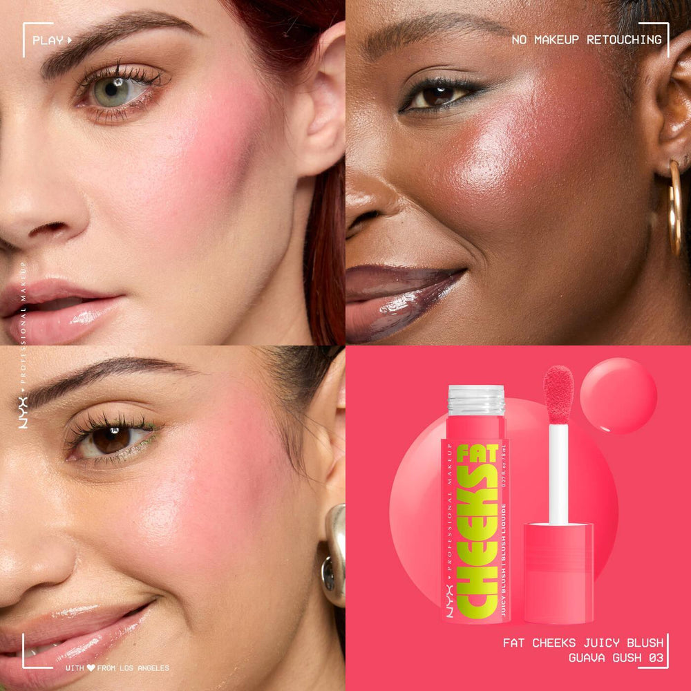 Nyx- Fat Cheeks Juicy Liquid Blush- Guava Gush - The Beauty League Pakistan