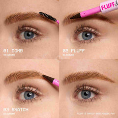 Nyx- Fluff & Snatch! Brow Powder Pen- Auburn