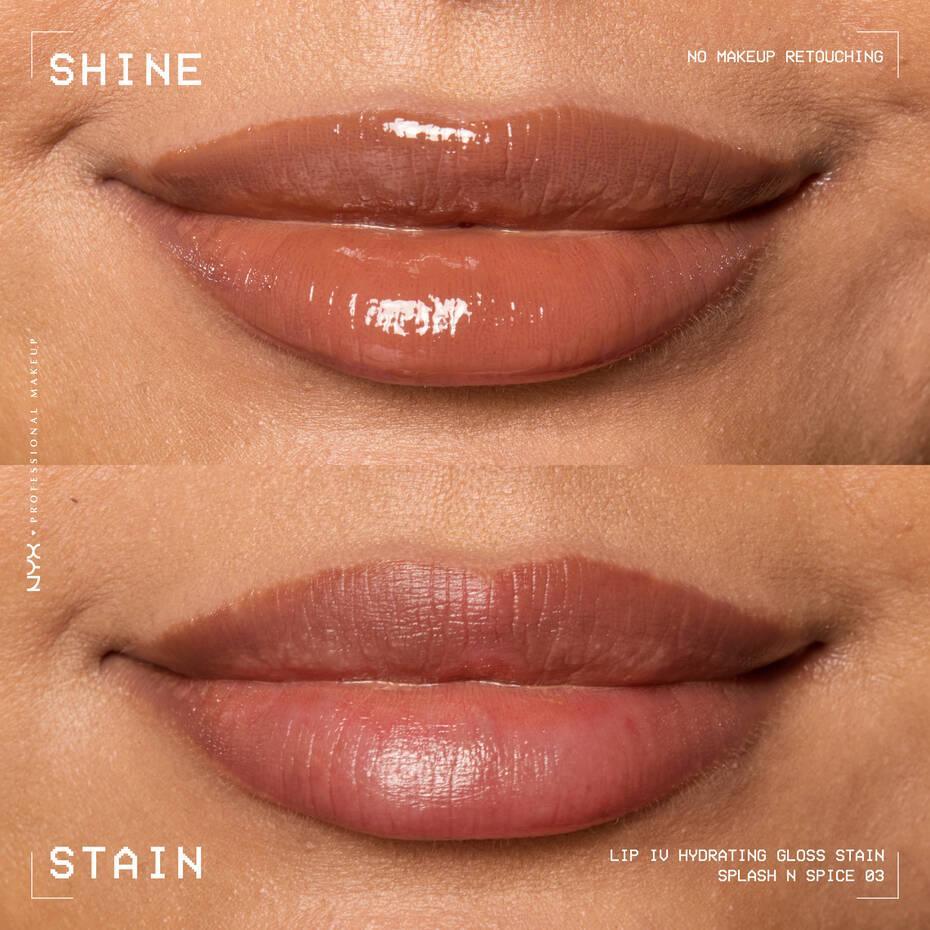 NYX- Lip I.V. Hydrating Lip Gloss Stain- 03 Splash N Spice - The Beauty League Pakistan