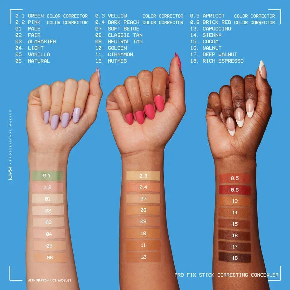NYX- Pro Fix Stick Correcting Concealer- Light - The Beauty League Pakistan