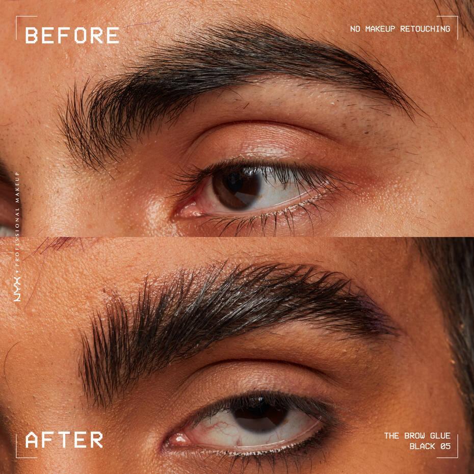 NYX Professional The Brow Glue Instant Brow Styler- Black - The Beauty League Pakistan