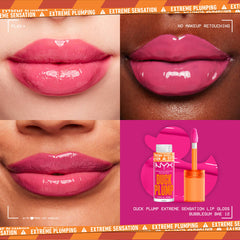 NYX-DUCK PLUMP HIGH PIGMENT PLUMPING LIP GLOSS- Bubblegum Bae