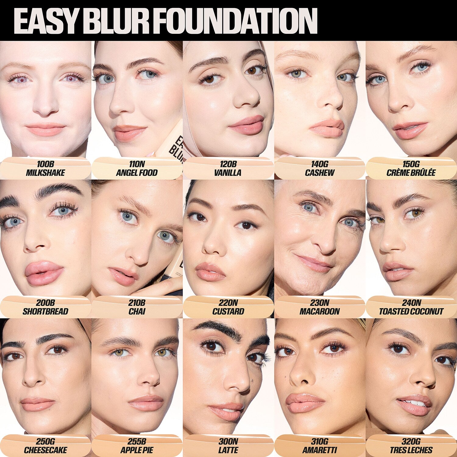 Huda Beauty Easy Blur Foundation Mini Shade- Short Bread 200B