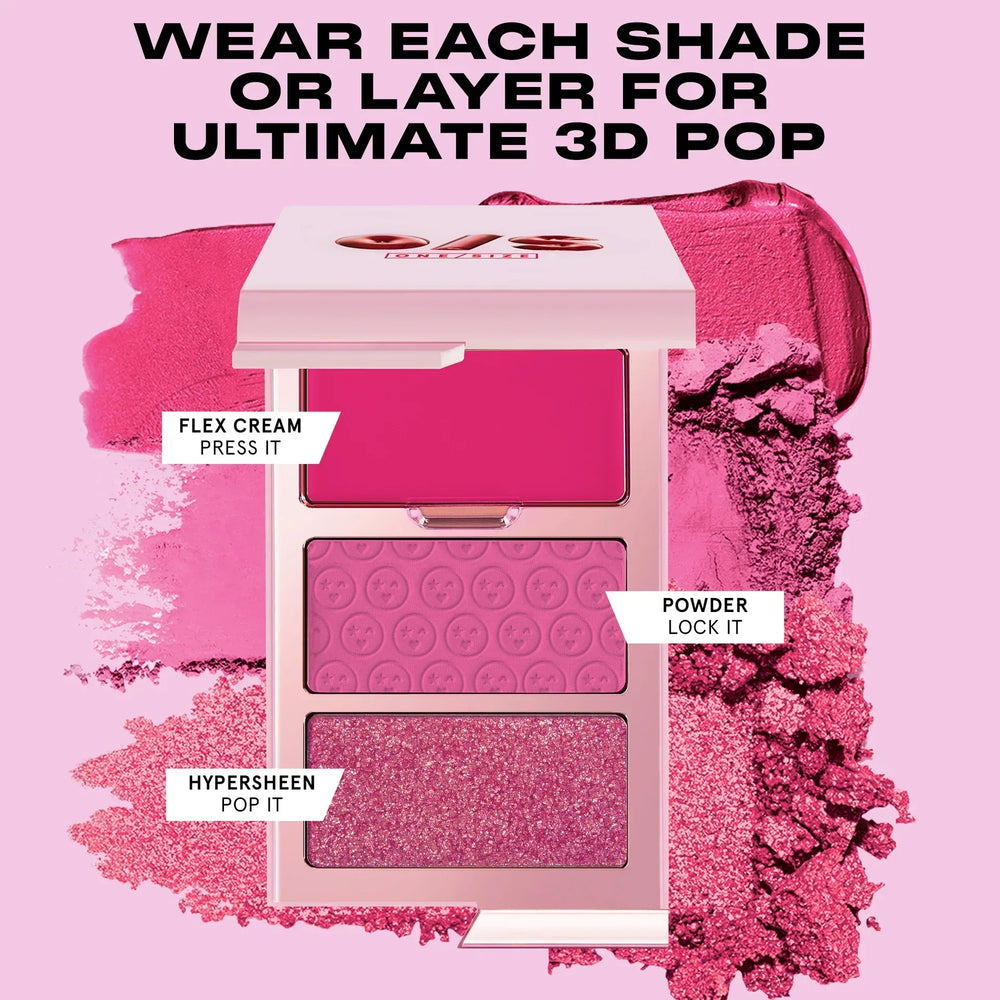 ONE/SIZE - Cheek Clapper 3D Blush Trio Palette - Color Gworly Pop - The Beauty League Pakistan