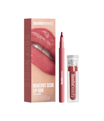 Huda Beauty- Makeout Sesh Lip Duo- Rosy Nudes