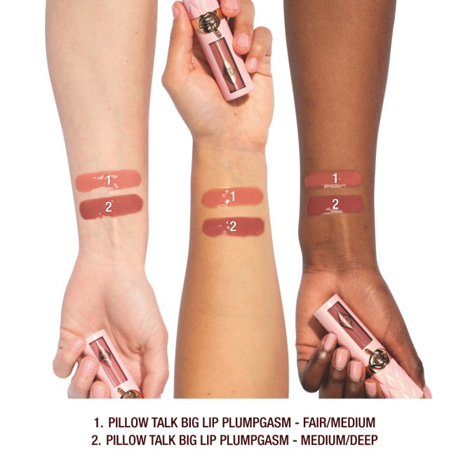 Charlotte Tilbury Pillow Talk Big Lip Plumpgasm Plumping Lip Gloss- Fair-Medium