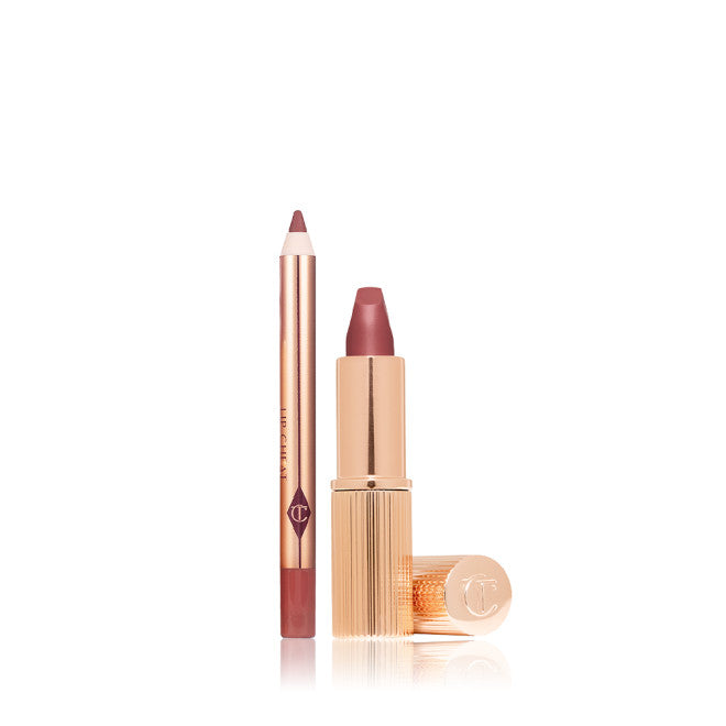 Charlotte Tilbury Mini Pillow Talk Medium Lipstick & Liner Set