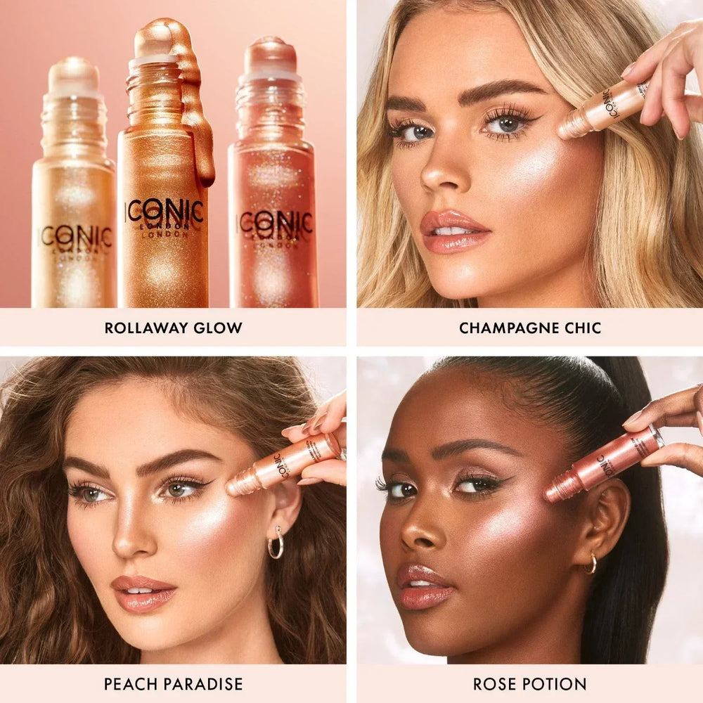 Iconic London- Rollaway Glow Highlighter- Champagne Chic - The Beauty League Pakistan