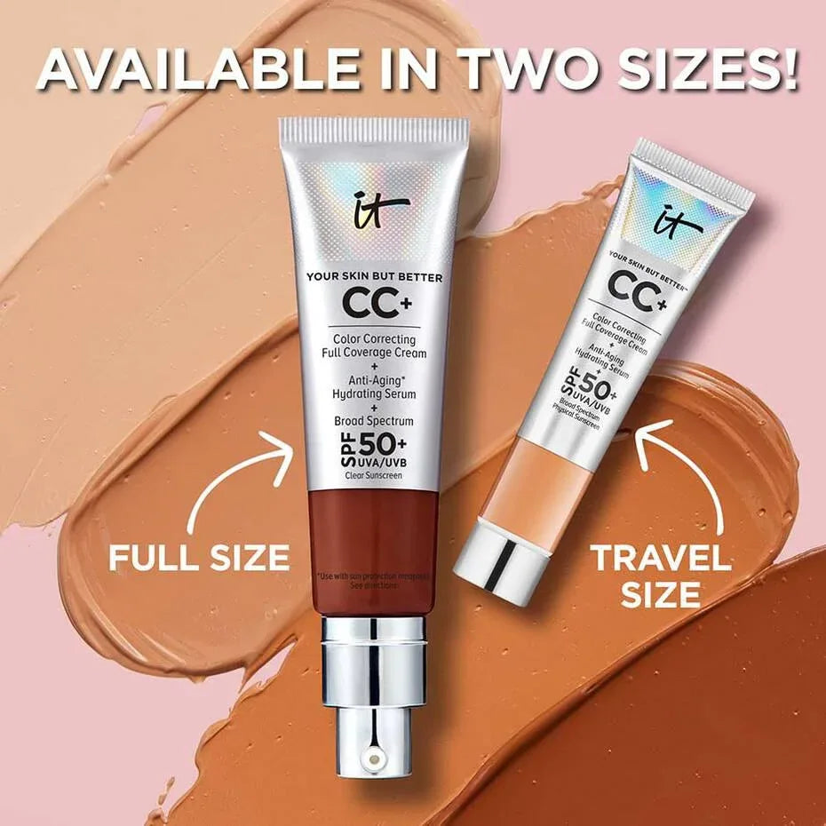 It cosmetics- CC+ Cream Full-Coverage Foundation with SPF 50+ (C) Fair Beige - The Beauty League Pakistan