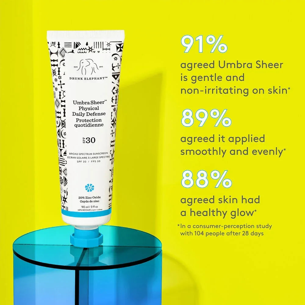 Drunk Elephant- Umbra Sheer™ Physical Daily Defense SPF 30 90ml - The Beauty League Pakistan