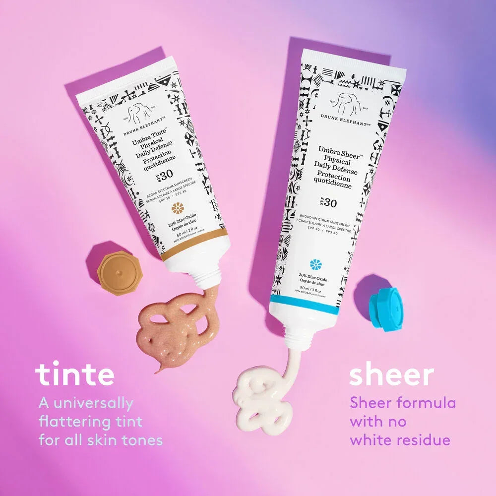 Drunk Elephant- Umbra Sheer™ Physical Daily Defense SPF 30 90ml - The Beauty League Pakistan