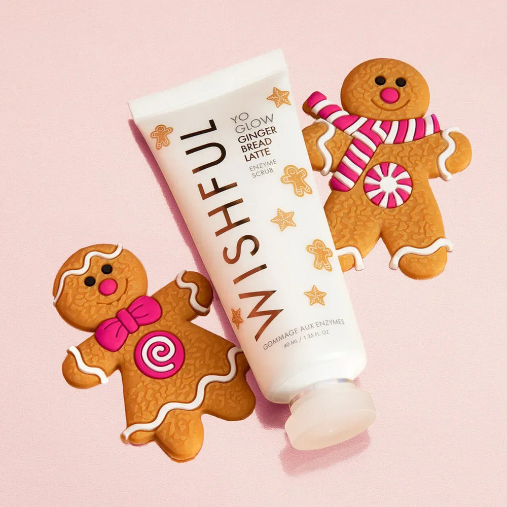 Huda Beauty- Wishful Yo Glow Gingerbread Latte Enzyme Scrub 40ml - The Beauty League Pakistan
