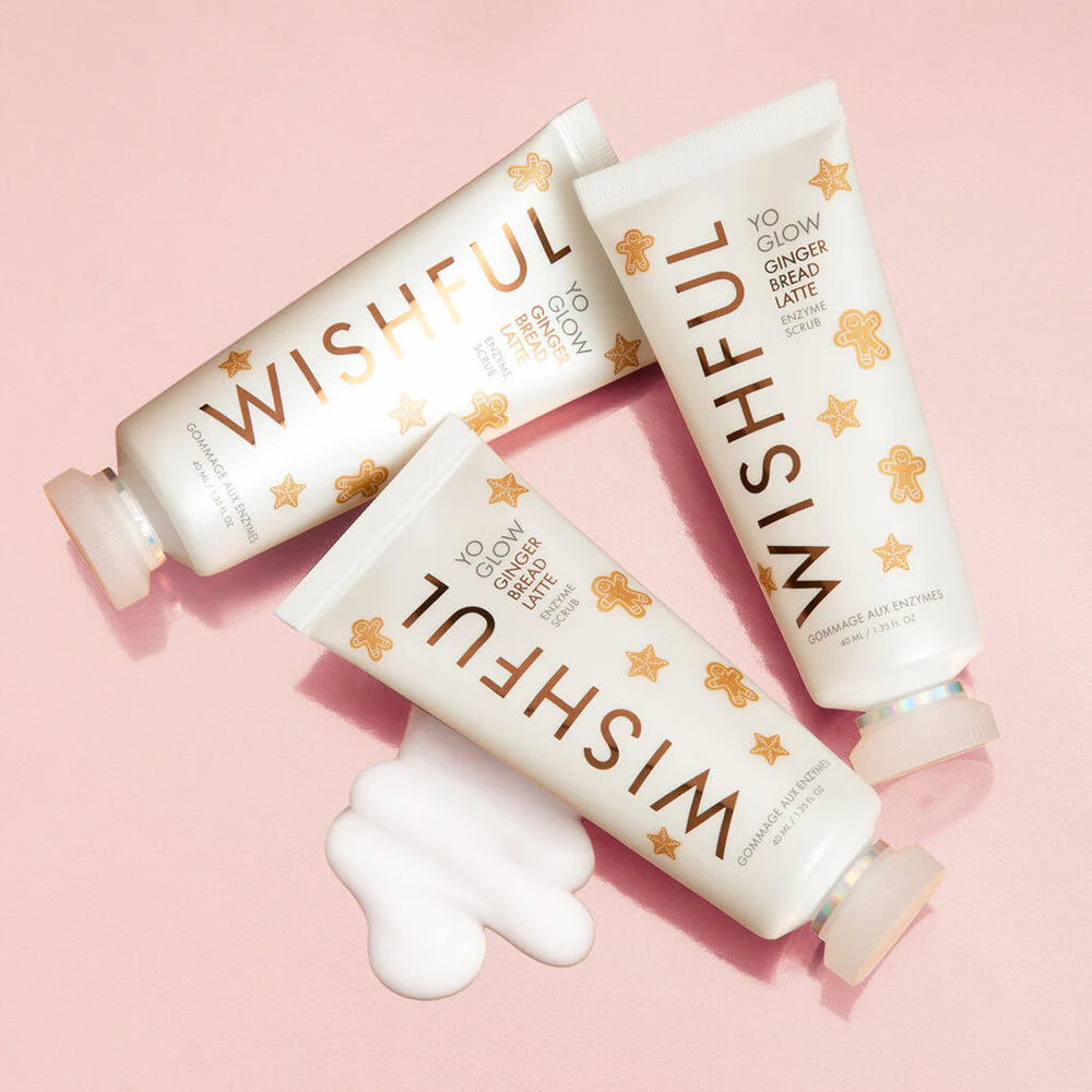 Huda Beauty- Wishful Yo Glow Gingerbread Latte Enzyme Scrub 40ml