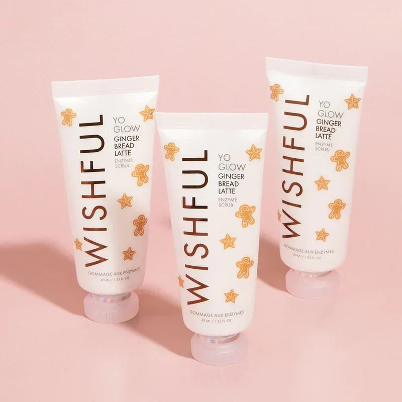 Huda Beauty- Wishful Yo Glow Gingerbread Latte Enzyme Scrub 40ml - The Beauty League Pakistan