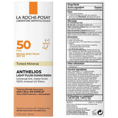 La Roche Posay- ANTHELIOS MINERAL TINTED SUNSCREEN FOR FACE SPF 50