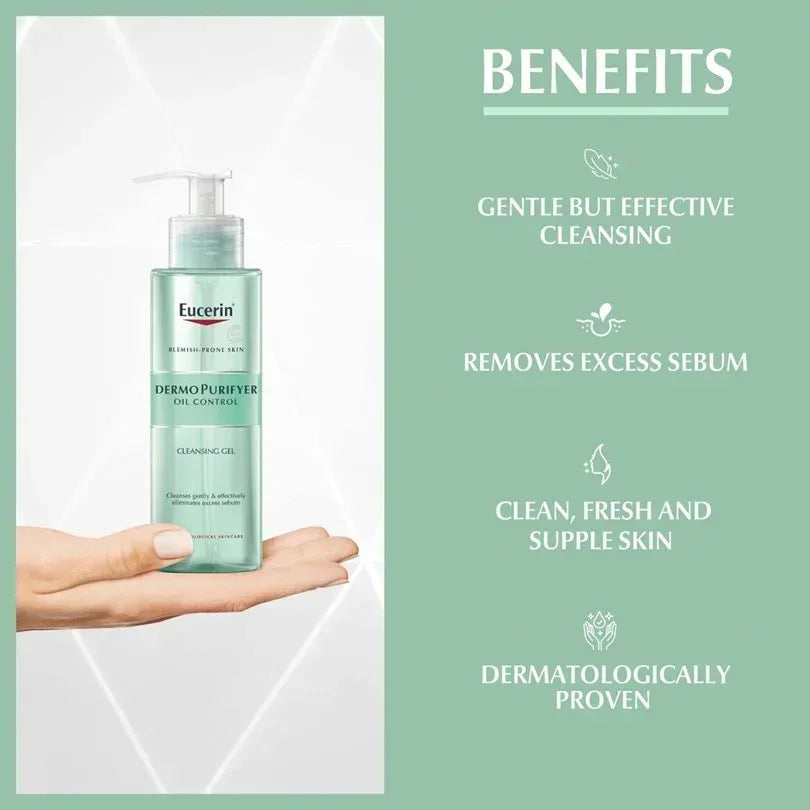 Eucerin DermoPurifyer Cleansing Gel 200ml - The Beauty League Pakistan