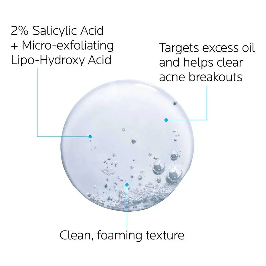 La Roche Posay- EFFACLAR MEDICATED ACNE FACE WASH 200ml - The Beauty League Pakistan