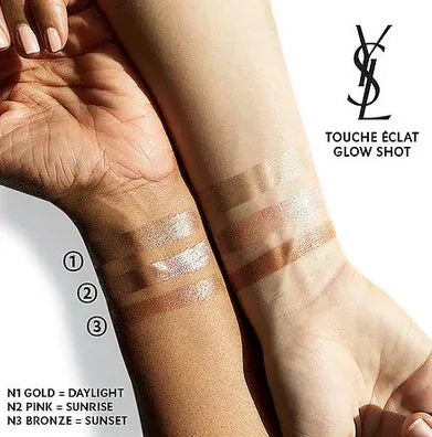 Yves Saint Laurent Touche Eclat Glow Shot Liquid Highlighter - 2 Sunrise - The Beauty League Pakistan
