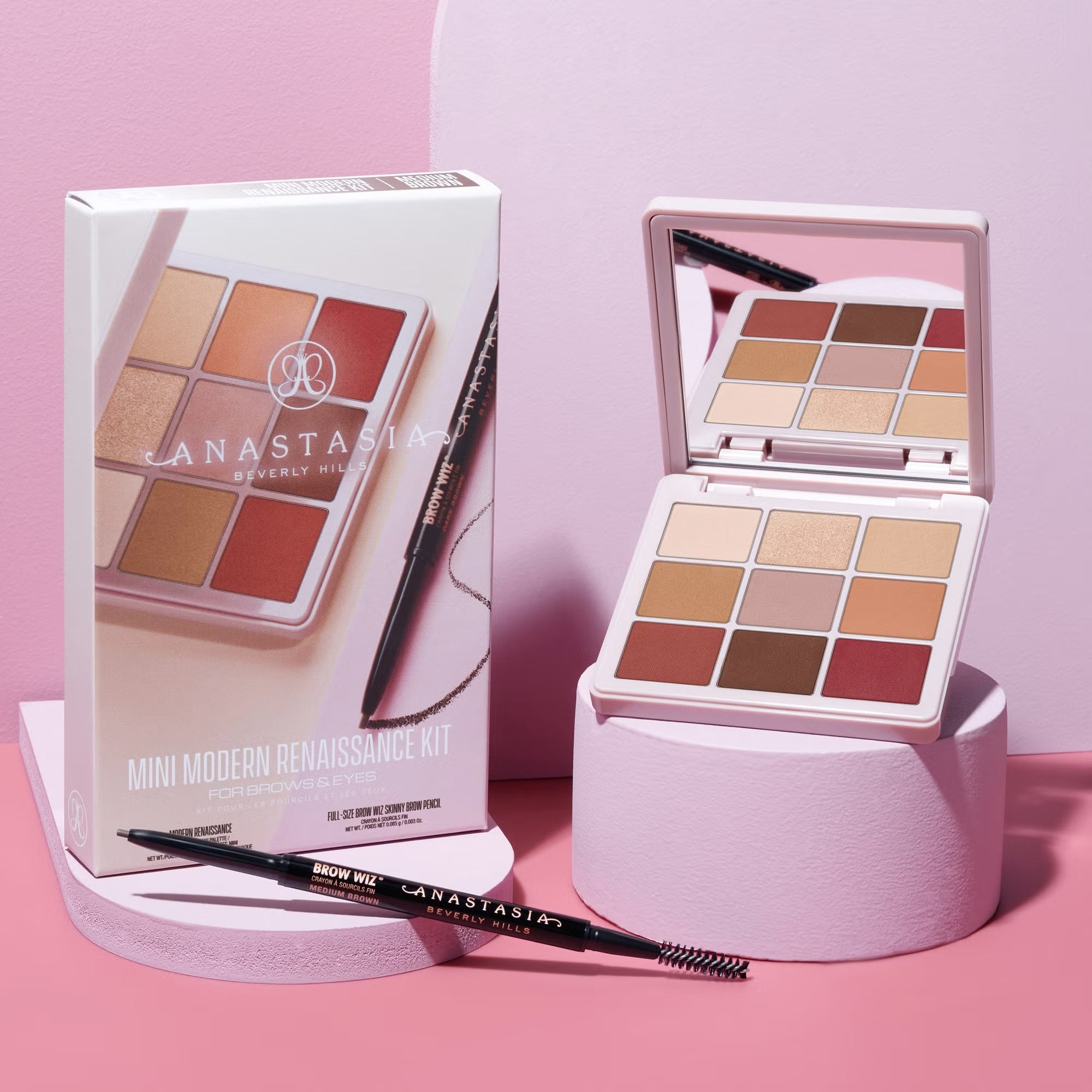 Anastasia Beverly Hills Mini Modern Renaissance Kit For Brows & Eyes- Medium Brown