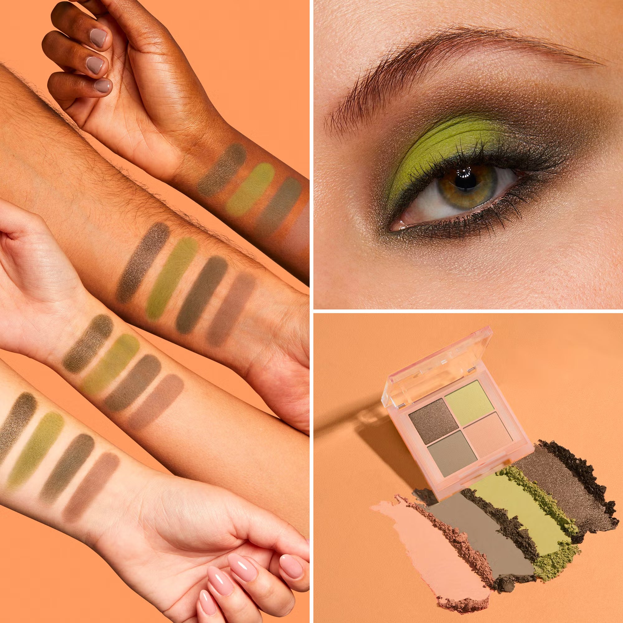 Huda Beauty- Huda Beauty GloWish Micro Mini Eyeshadow Palette- Moss