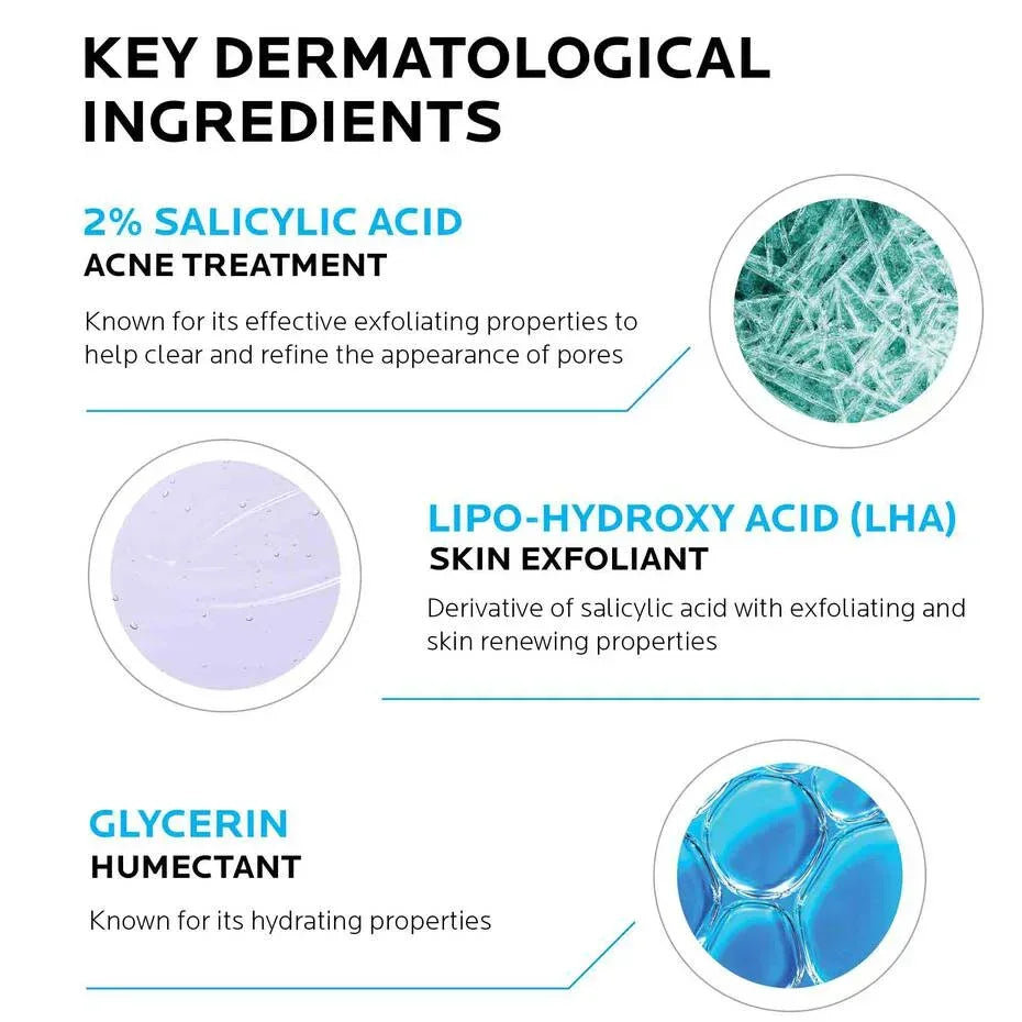 La Roche Posay- EFFACLAR MEDICATED ACNE FACE WASH 200ml - The Beauty League Pakistan