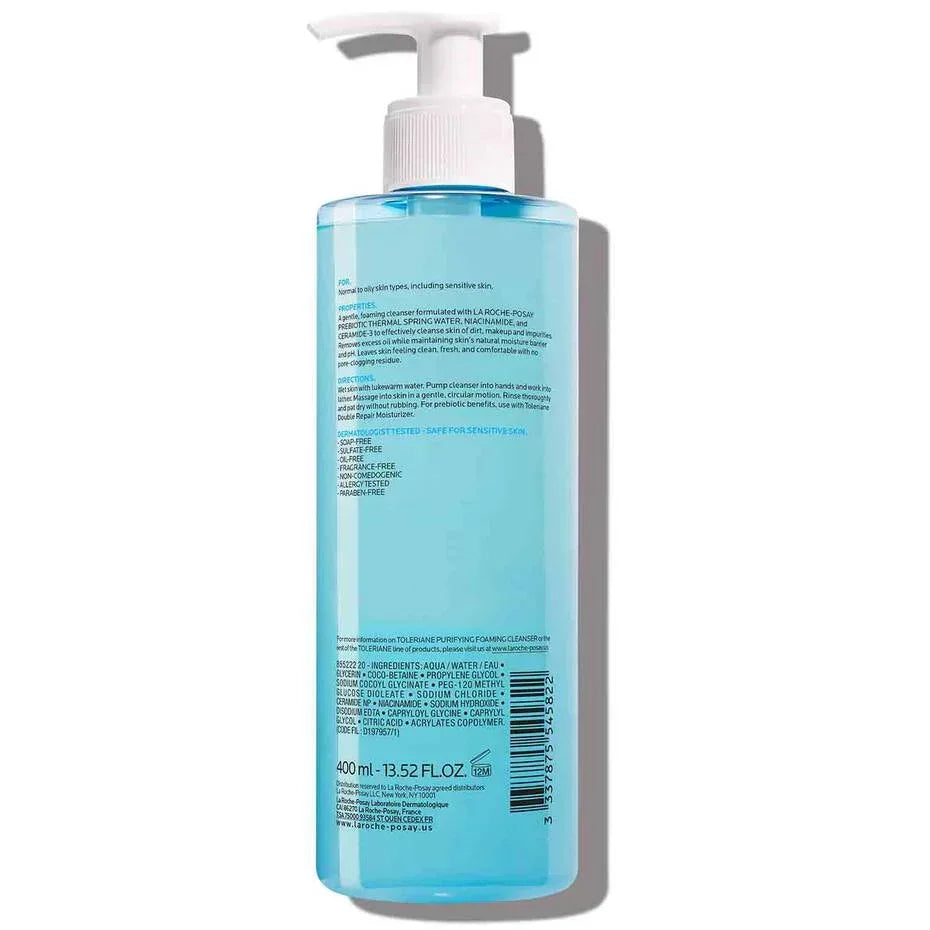 La Roche Posay- Toleriane Purifying Foaming Facial Wash 400ml (EXP2025) - The Beauty League Pakistan