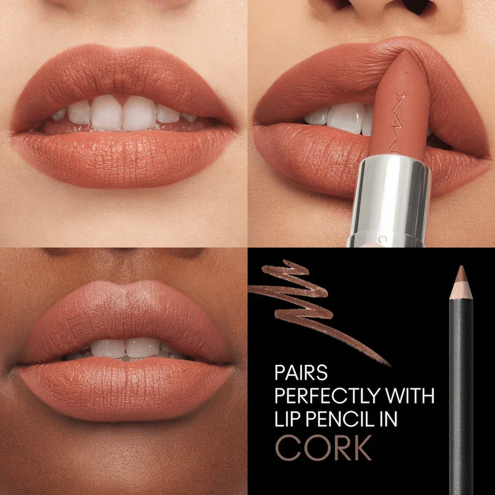 MAC- M·A·CXIMAL SILKY MATTE LIPSTICK- Warm Teddy - The Beauty League Pakistan