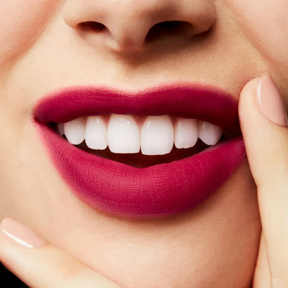MAC- Powder Kiss Liquid Lipcolour- Burning Love - The Beauty League Pakistan