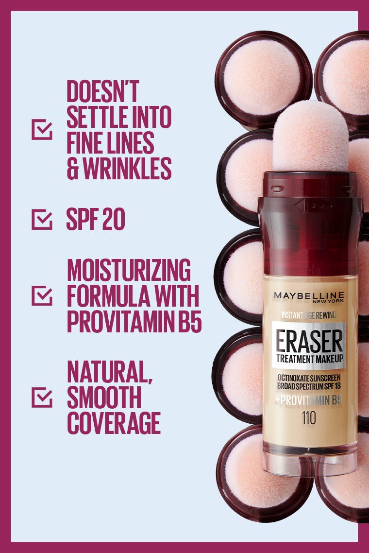 Maybelline- Instant Age Rewind® Eraser Treatment Makeup- 150 (USA)