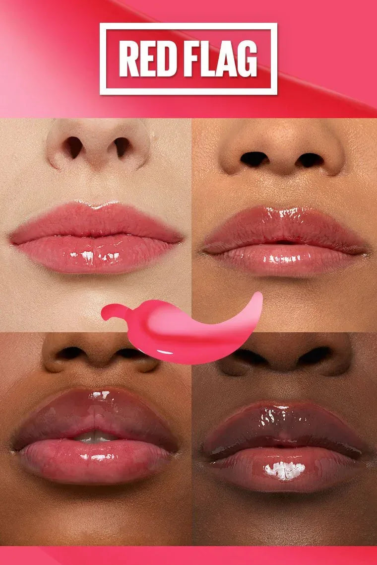 Maybelline- LIFTER PLUMP® LIP PLUMPING GLOSS MAKEUP- 004 Red Flag - The Beauty League Pakistan