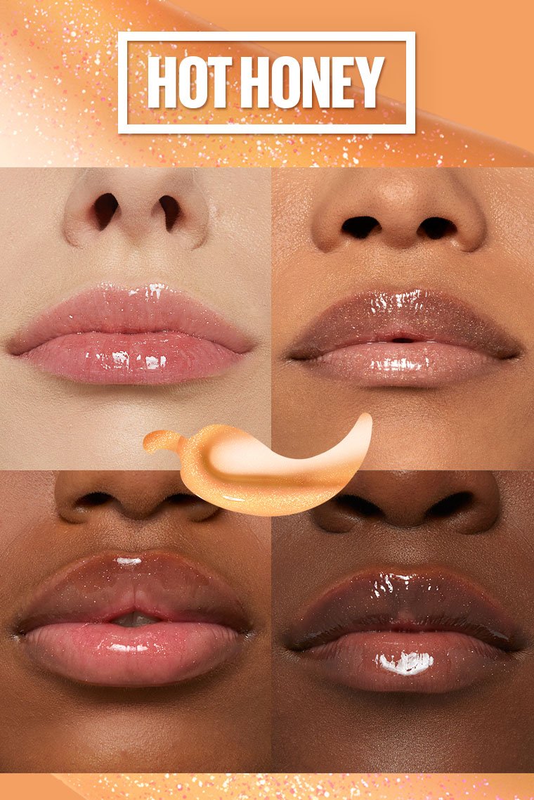 Maybelline- LIFTER PLUMP® LIP PLUMPING GLOSS MAKEUP- Hot Honey