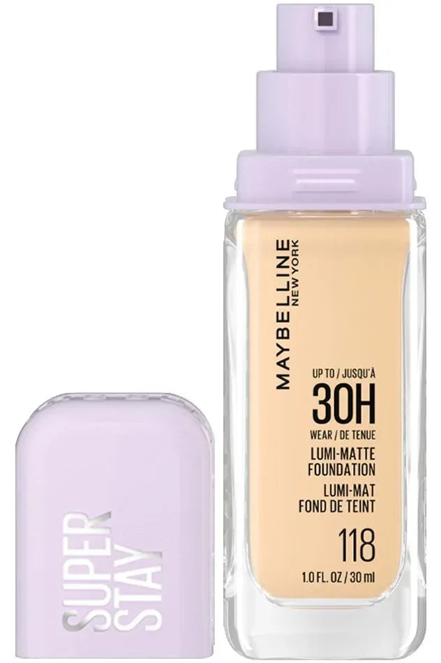 Maybelline- Super Stay® Lumi-Matte Foundation-118 (USA) - The Beauty League Pakistan