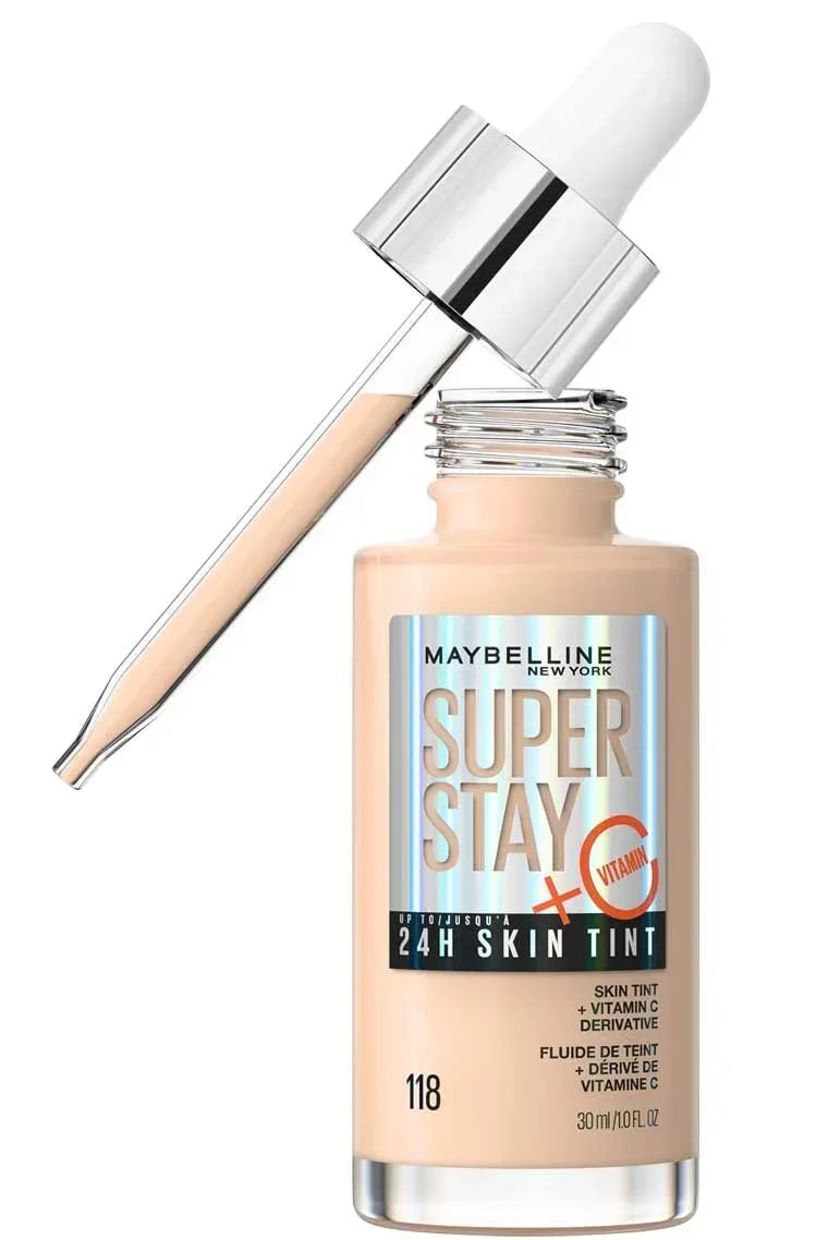 Maybelline- SUPER STAY® UP TO 24HR SKIN TINT WITH VITAMIN C- 118 - The Beauty League Pakistan