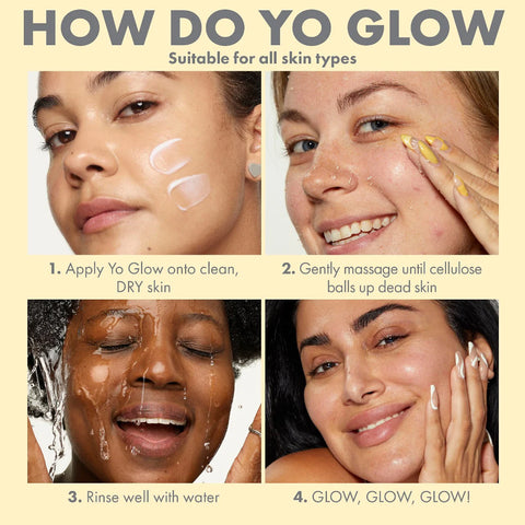 Huda Beauty- Wishful Yo Glow AHA & BHA Facial Enzyme Scrub 100ml