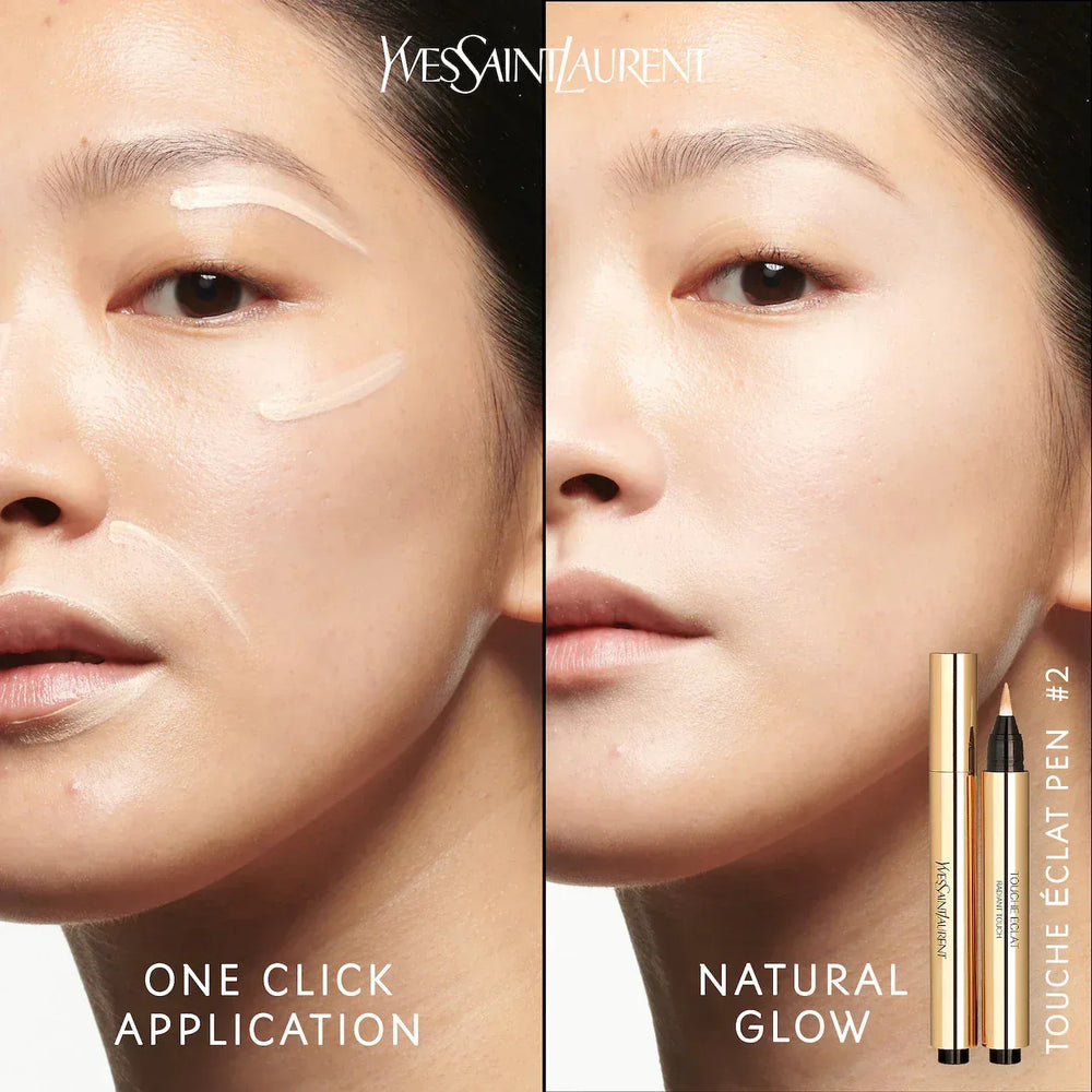 Yves Saint Laurent Touche Éclat All-Over Brightening Concealer Pen- 2 Luminous Ivory - The Beauty League Pakistan