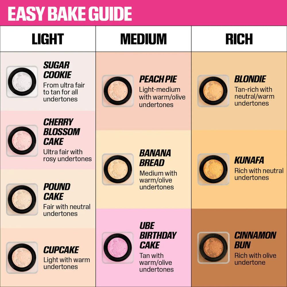 HUDA BEAUTY Easy Bake Blurring Loose Baking & Setting Powder- Sugar Cookie - The Beauty League Pakistan