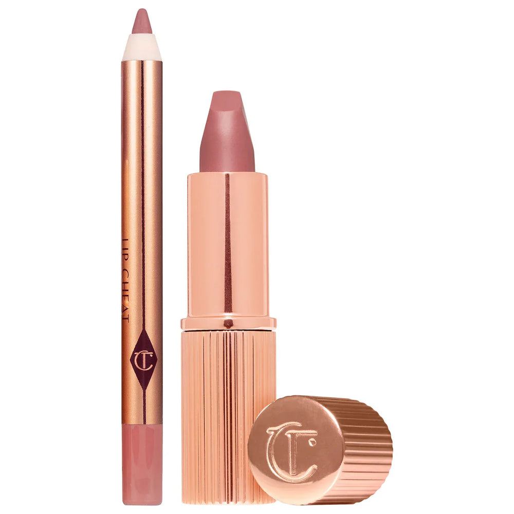 Charlotte Tilbury Mini Pillow Talk Lipstick & Liner Set - The Beauty League Pakistan