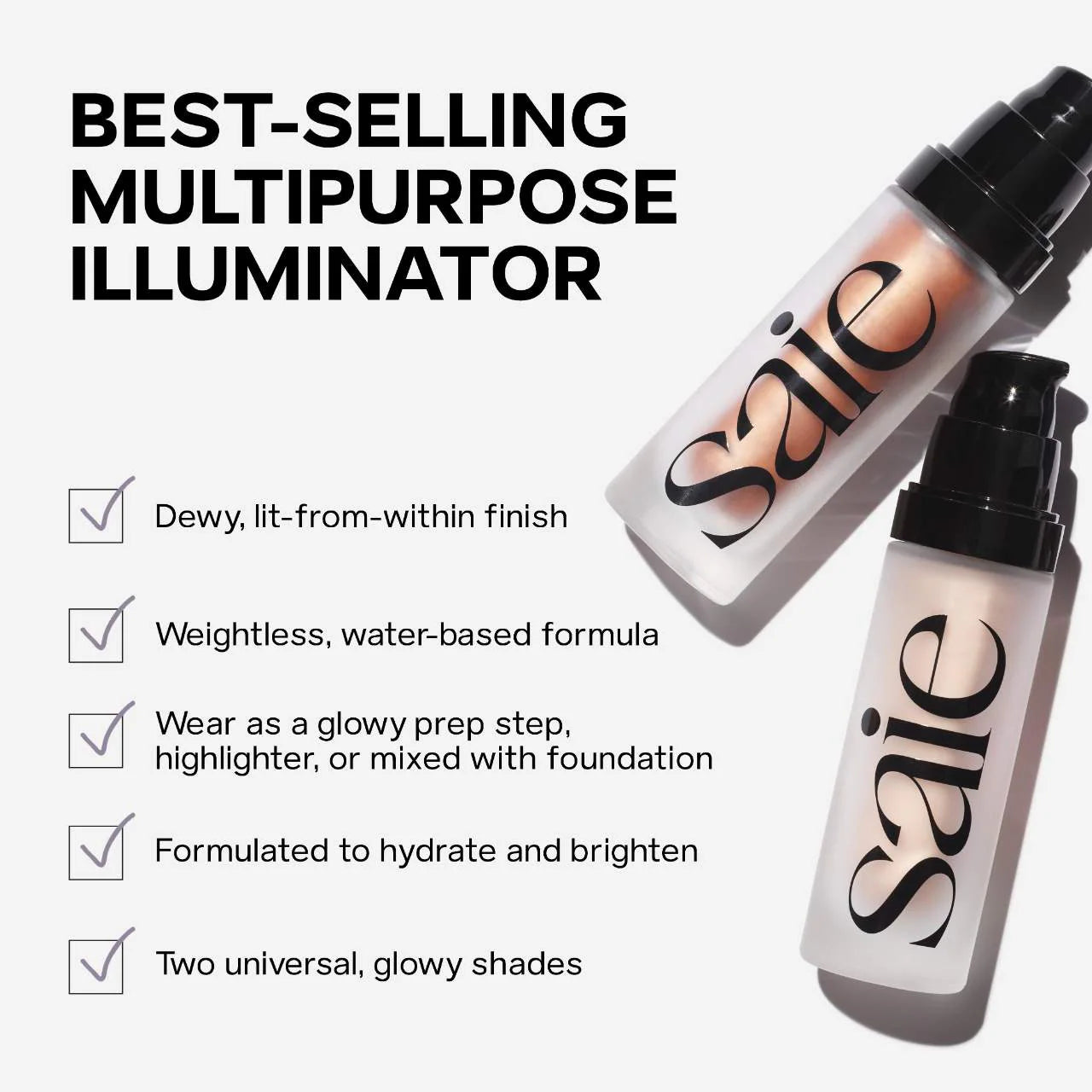 Saie Glowy Super Gel Lightweight Dewy Multipurpose Illuminator- Star Glow