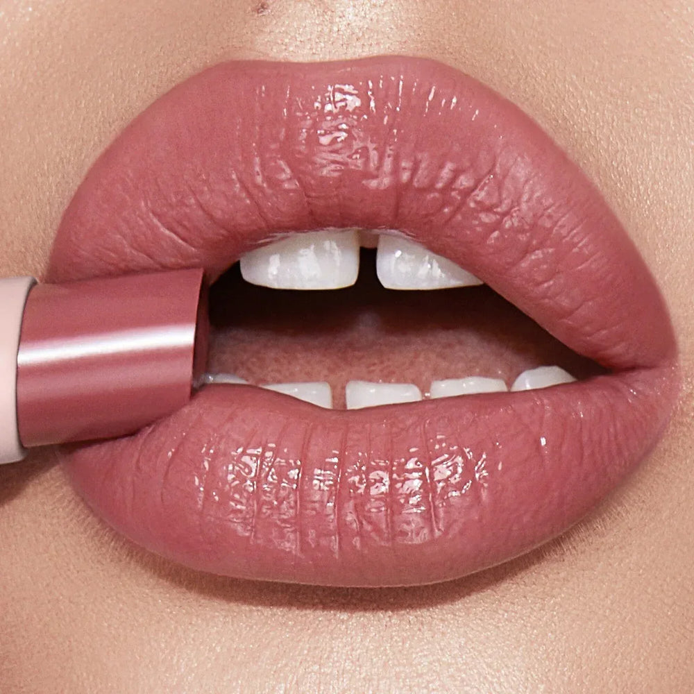 Charlotte Tilbury Hyaluronic Happikiss Lipstick Balm- Pillow Talk - The Beauty League Pakistan