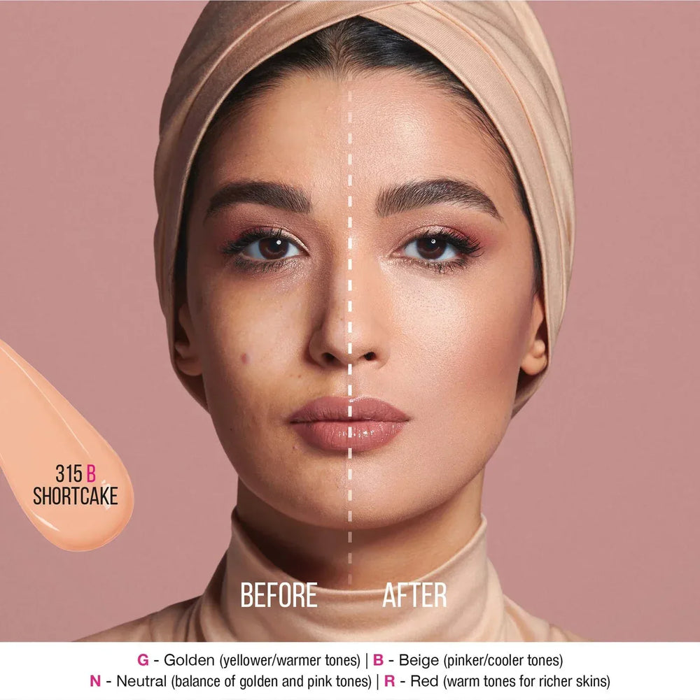 HUDA BEAUTY #FauxFilter Luminous Matte Foundation- 315B Shortcake - The Beauty League Pakistan