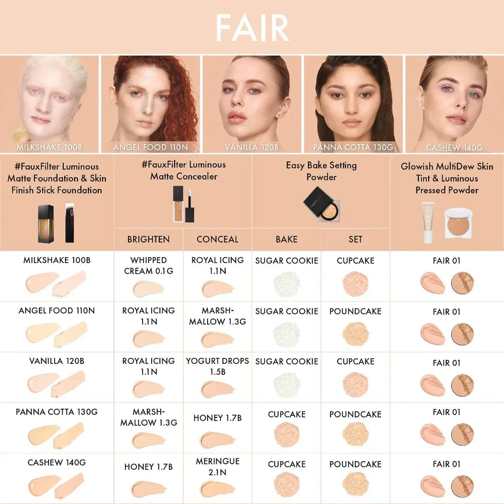 HUDA BEAUTY #FauxFilter Luminous Matte Foundation- 110N Angel Food - The Beauty League Pakistan