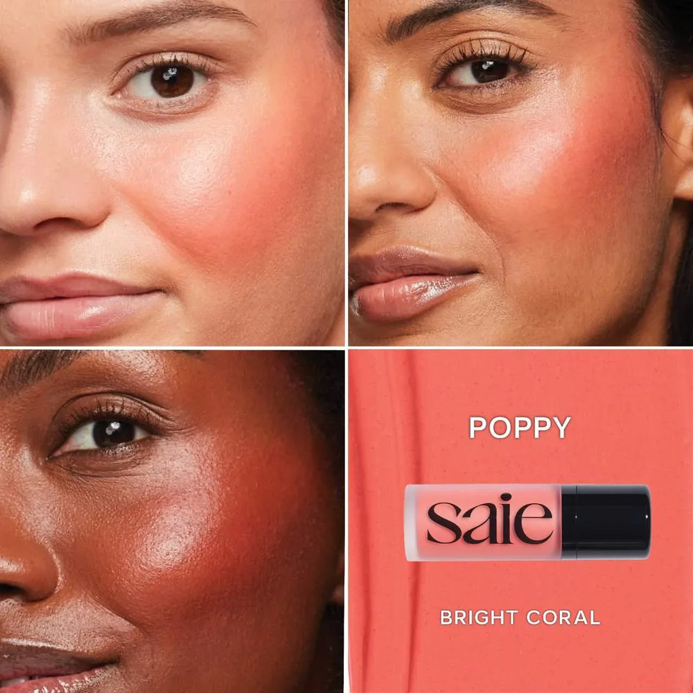 Saie Dew Blush Blendable Liquid Blush- Poppy Full Size (12ml) - The Beauty League Pakistan
