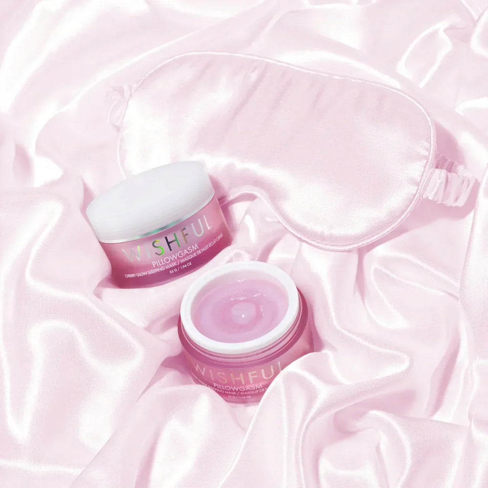 Huda Beauty- Wishful Pillowgasm Vitamin-Rich Cherry Glow Sleep Mask 55g - The Beauty League Pakistan