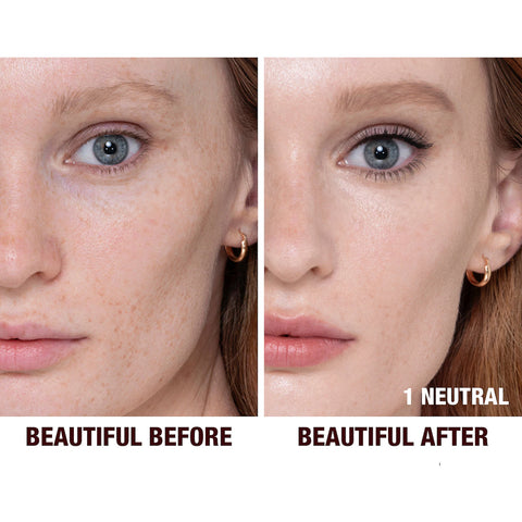 Charlotte Tilbury Beautiful Skin Medium Coverage Liquid Foundation with Hyaluronic Acid- 1 Neutral