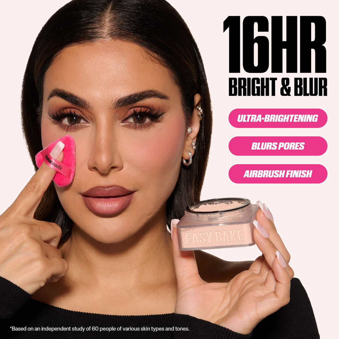 HUDA BEAUTY  Easy Bake Blurring Loose Baking & Setting Powder- Cherry Blossom
