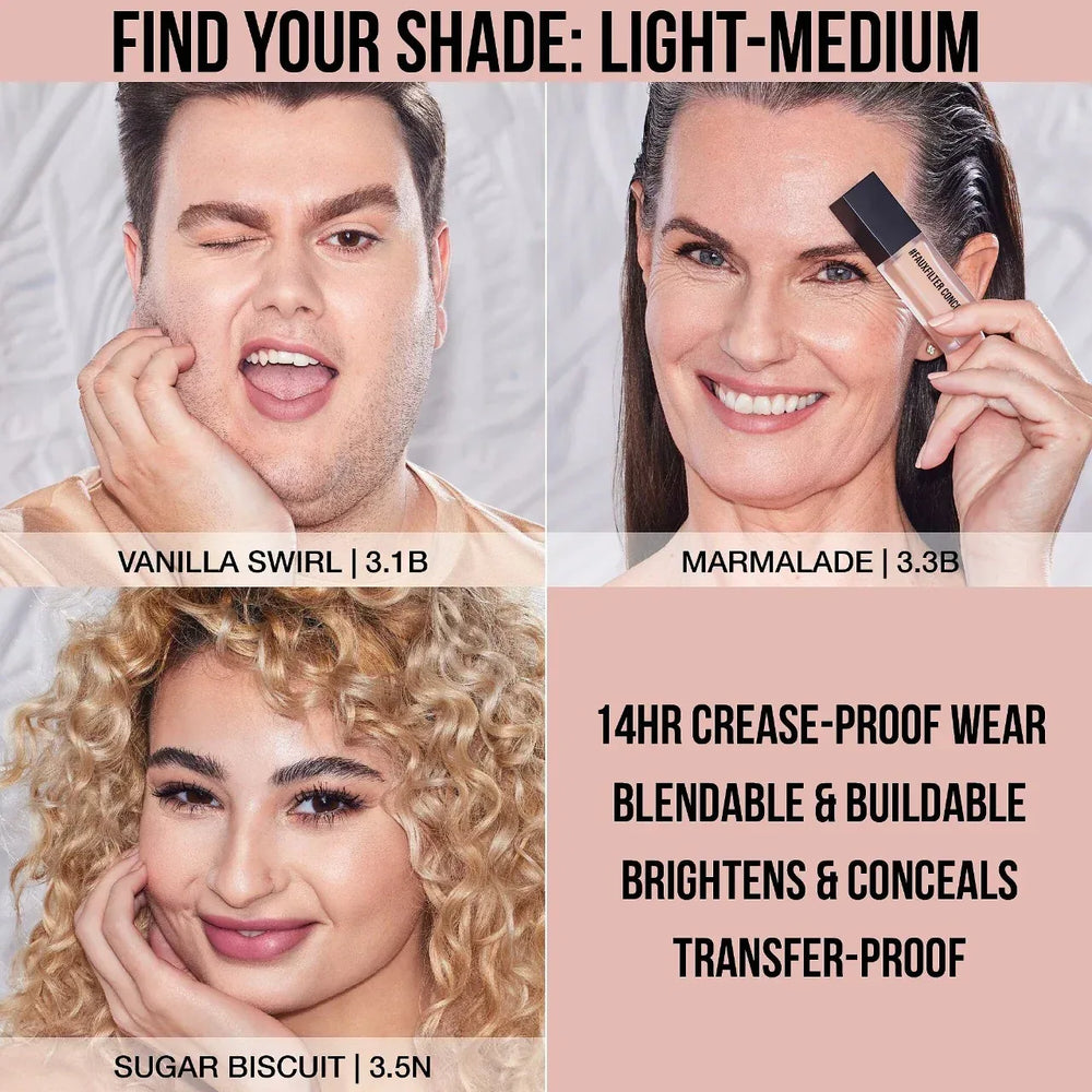 HUDA BEAUTY #FauxFilter Luminous Matte Buildable Coverage Crease Proof Concealer- 3.1B Vanilla Swirls - The Beauty League Pakistan