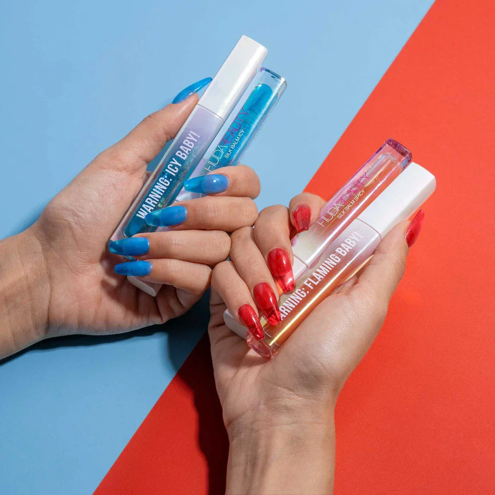 HUDA BEAUTY Silk Balm Icy Cryo-Plumping Lip Balm - The Beauty League Pakistan
