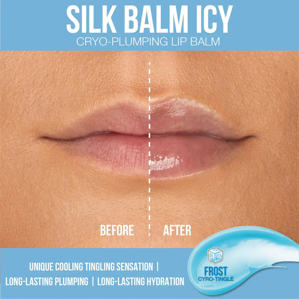 HUDA BEAUTY Silk Balm Icy Cryo-Plumping Lip Balm - The Beauty League Pakistan