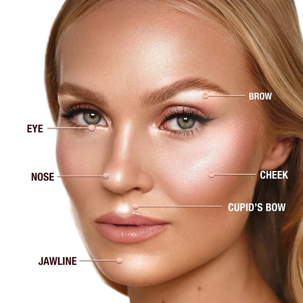 Charlotte Tilbury Glow Glide Face Architect Highlighter- Gilded Glow - The Beauty League Pakistan